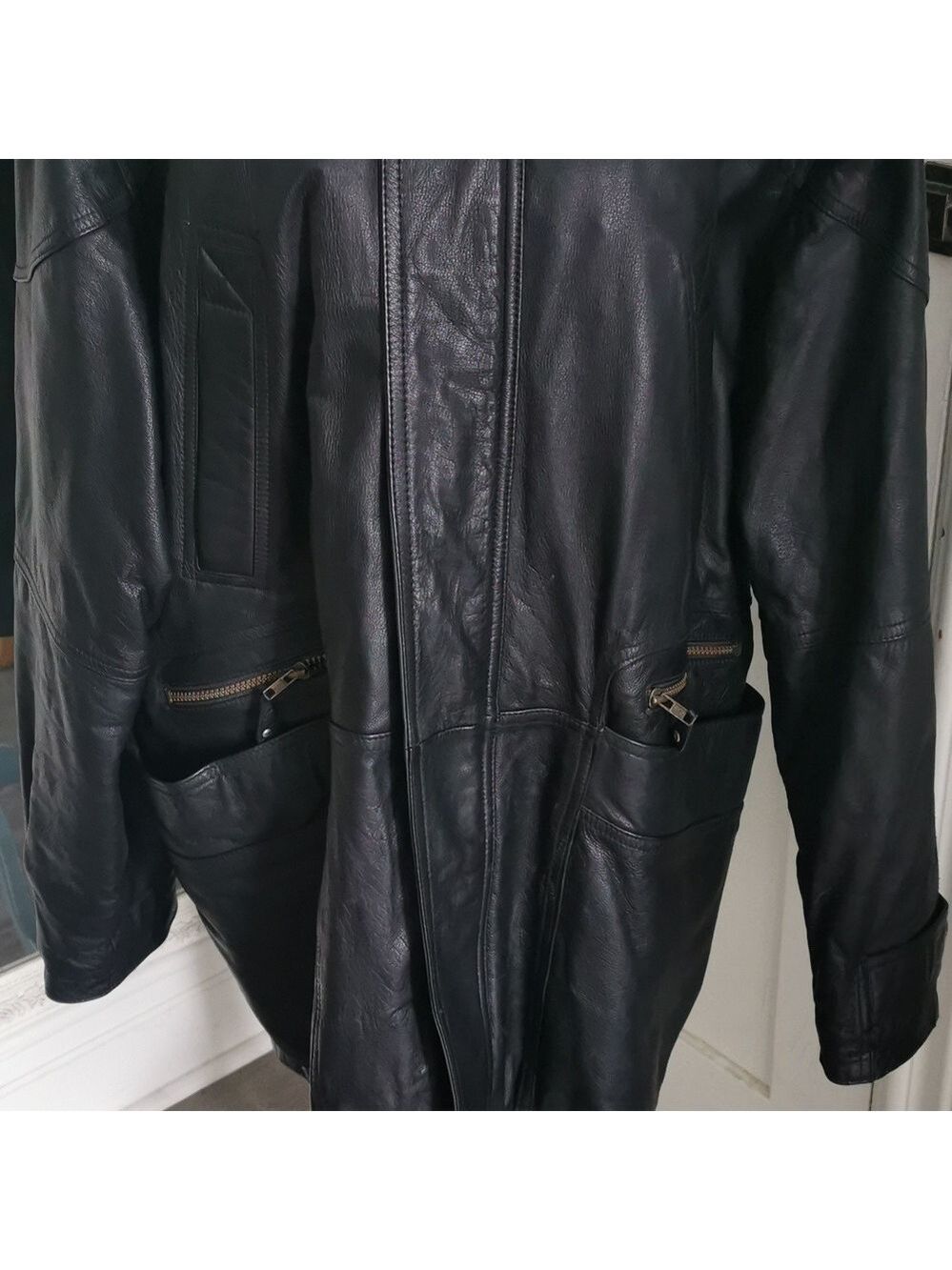 Vintage Original Back Country Men's old money leather jacket. Size 48T. EUC - Picture 2 of 8